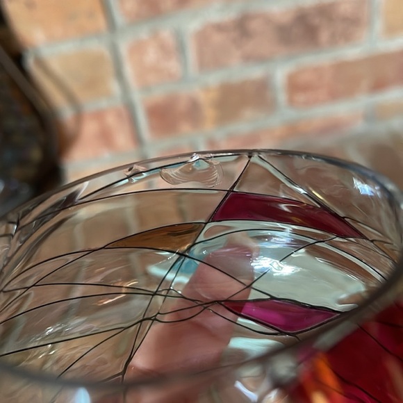 PartyLite Mosaic Tealight Holder w/ One Dozen Various Tealights - Picture 6 of 6